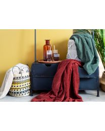 KUSCHELDECKE corduroy sherpa | Rot