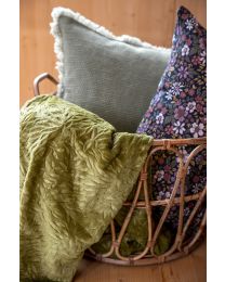 PLAID flannel embossed | Willow Leaves