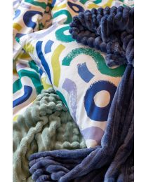 KUSCHELDECKE recycled flannel | Mintgrün