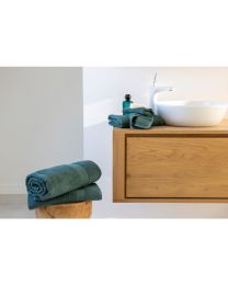 WASHANDJE Aude by Mistral Home katoen | Donkergroen - Set van 3