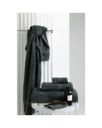 WASHANDJE Aude by Mistral Home katoen | Donkergrijs - Set van 3