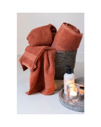 WASHANDJE Aude by Mistral Home katoen | Terracotta - Set van 3