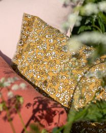 COUSSIN DÉCORATIF stonewash | Lily Flowers Yellow