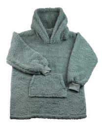 HOODIE teddy | Muntgroen