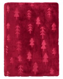 PLAID flannel embossed | Pine trees