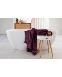 WASHANDJE katoen | Aubergine - Set van 3