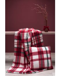 DEKOKISSEN teddy | Check autumn red