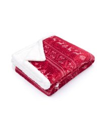 KUSCHELDECKE Tutti by Mistral Home flannel sherpa | Christmas knit