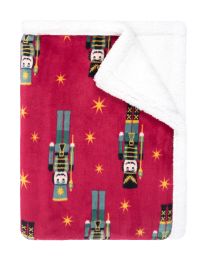 KUSCHELDECKE Tutti by Mistral Home flannel sherpa | Nutcracker red