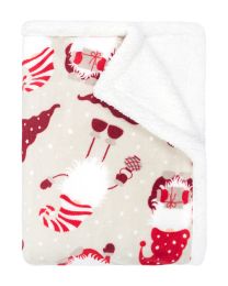 KUSCHELDECKE Tutti by Mistral Home flannel sherpa | Christmas gnomes