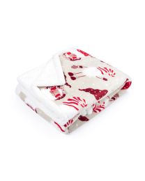 KUSCHELDECKE Tutti by Mistral Home flannel sherpa | Christmas gnomes