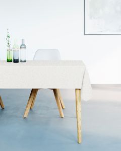 TISCHDECKE glitzereffekt | Écru