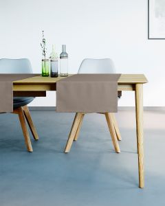 TISCHLÄUFER wasserabweisend | Braun