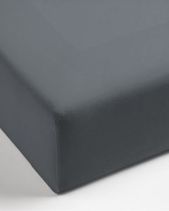 FITTED SHEET percale | Anthraciet