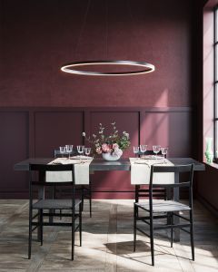 TISCHLÄUFER leinenoptik | Grau