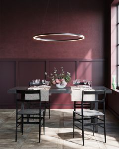 TABLE RUNNER linen look | Black