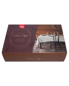 GIFTBOX TABLE LINEN linen look | Light Grey