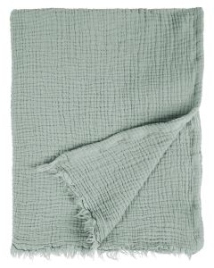 KUSCHELDECKE crinkled | Mintgrün
