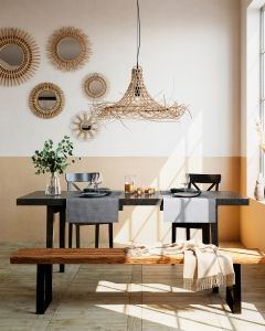 TAFELLOPER miretan | Grijs