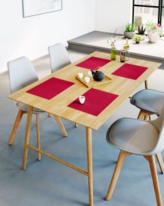 PLACEMAT waterafstotend | Rood - Set van 4