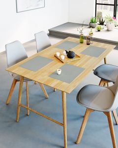 PLACEMAT water-repellent | Light Grey - Set of 4