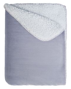 PLAID flannel sherpa | Bleu Clair