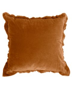 COUSSIN DÉCORATIF velvet stonewash | Caramel
