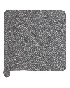 PANNENLAP katoen | Donkergrijs