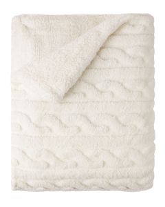 PLAID shaved sherpa | Écru