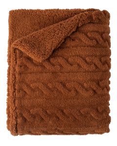 PLAID shaved sherpa | Caramel