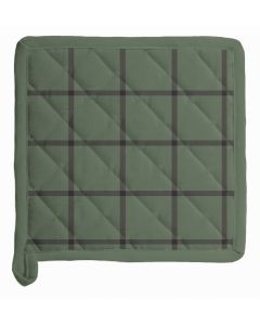 PANNENLAP katoen | Check olive