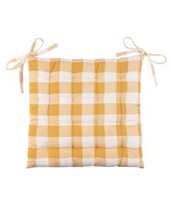 COUSSIN DE CHAISE coton | Big Vichy Yellow