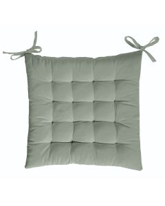 COUSSIN DE CHAISE coton | Uni shadow green