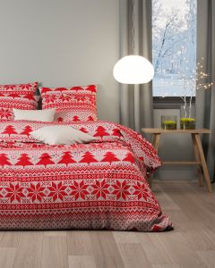 HOUSSE DE COUETTE flanelle | Pine tree knit