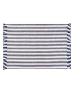 PLACEMAT katoen | Stripe Remo dark blue - Set van 4