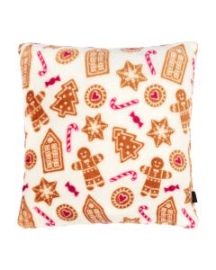 DECORATIVE CUSHION Tutti by Mistral Home flannel | Gingerbread cookies