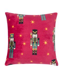 DECORATIVE CUSHION Tutti by Mistral Home flannel | Nutcracker red