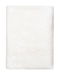 KUSCHELDECKE flannel embossed | Snowflakes
