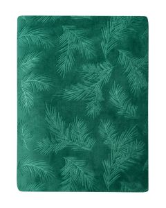 KUSCHELDECKE flannel embossed | Spruce branches