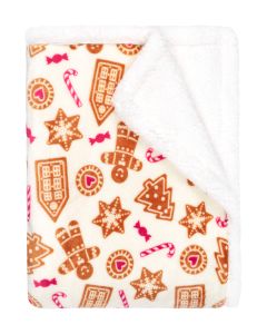 PLAID Tutti by Mistral Home flannel sherpa | Gingerbread cookies