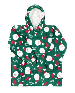 HOODIE flannel sherpa | Santa stocking