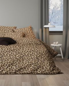 DUVET COVER flannel | Felidae brown