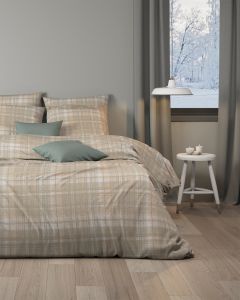 DEKBEDOVERTREK flanel | Shetland greige