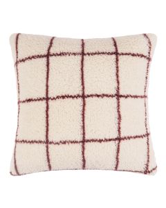 COUSSIN DÉCORATIF teddy | Basic Check Ecru