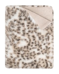 KUSCHELDECKE furry leopard | Snow