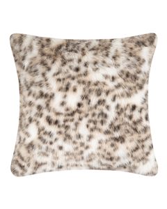 DECORATIVE CUSHION furry leopard | Snow