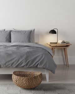 DUVET COVER washed cotton | Grey