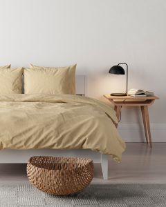 DUVET COVER washed cotton | Yellow