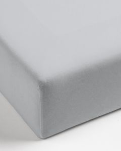 FITTED SHEET percale | Light Grey