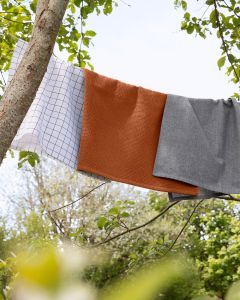 KITCHEN TOWEL cotton | Rust & Dark Grey - Set of 3